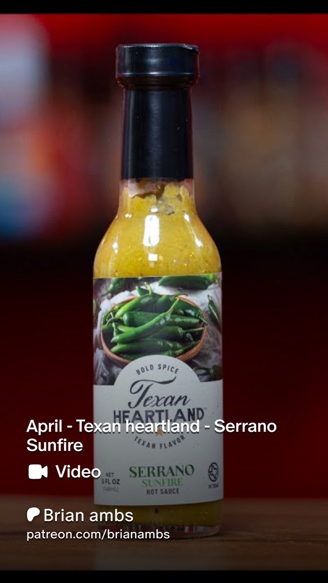 Texan Heartland (@texanheartland) on Twitter photo We're exceptionally humbled to have been chosen to provide our Serrano Sunfire Hot Sauce to <a href="/BrianAmbs/">Brian Ambs</a> Hot Sauce Of The Month club for April! Check out his video of our product and be sure to subscribe! youtu.be/ehXJbIVXlt4?si… We're exceptionally humbled to have been chosen to provide our Serrano Sunfire Hot Sauce to <a href="/BrianAmbs/">Brian Ambs</a> Hot Sauce Of The Month club for April! Check out his video of our product and be sure to subscribe! youtu.be/ehXJbIVXlt4?si…