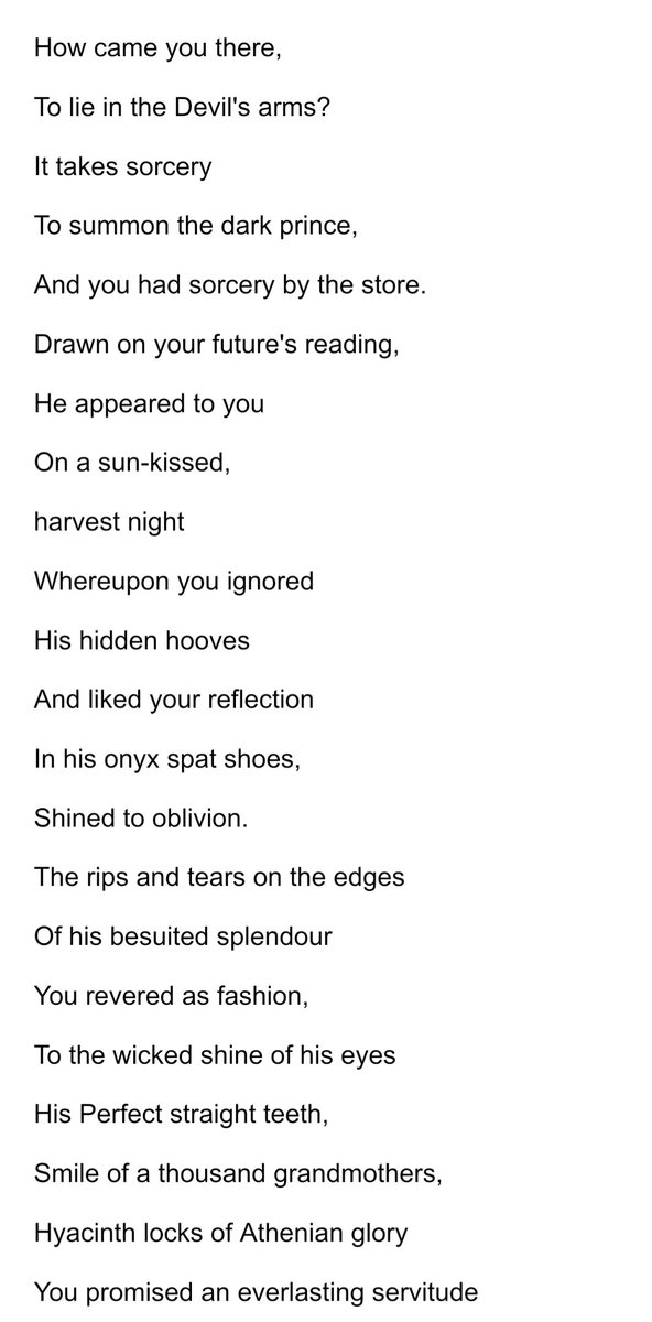 LaurenceSmither's tweet photo. An extract from my poem 'The Devil' that I read last week at the @PoetrySociety 's open mic! https://t.co/pWX6aqXFeF