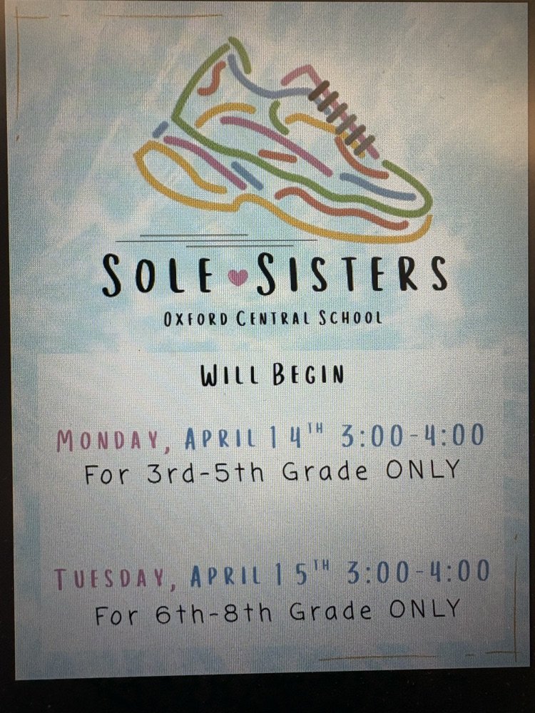 You've heard of Girls on the Run and now it's time for Sole Sisters at Oxford Central School.