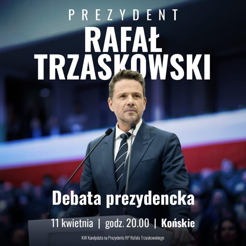 Jutro o 20.00 początek debaty w Końskich. Oczywiście jeśli Panu Karolowi wystarczy odwagi. Życzmy sobie poważnej rozmowy o Polsce. Polki i Polacy tego oczekują. 

Do zobaczenia.

#debata #Trzaskowski2025