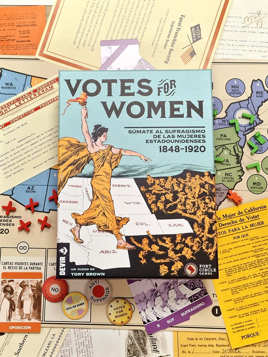DevirIberia's tweet photo. Esta semana llega a tiendas Votes for Women, un juego que refleja la lucha de las sufragistas, sus divisiones internas, las distintas percepciones sobre los derechos de las mujeres y que mostrará la fuerza y las dificultades de este movimiento social.💪
¿Su objetivo? Garantizar para las mujeres estadounidenses un derecho fundamental: el voto.🙋‍♀️
Un juego asimétrico en el que dos bandos se enfrentan en una lucha política, con un marcado carácter histórico, social y reivindicativo.🌈​🏞️