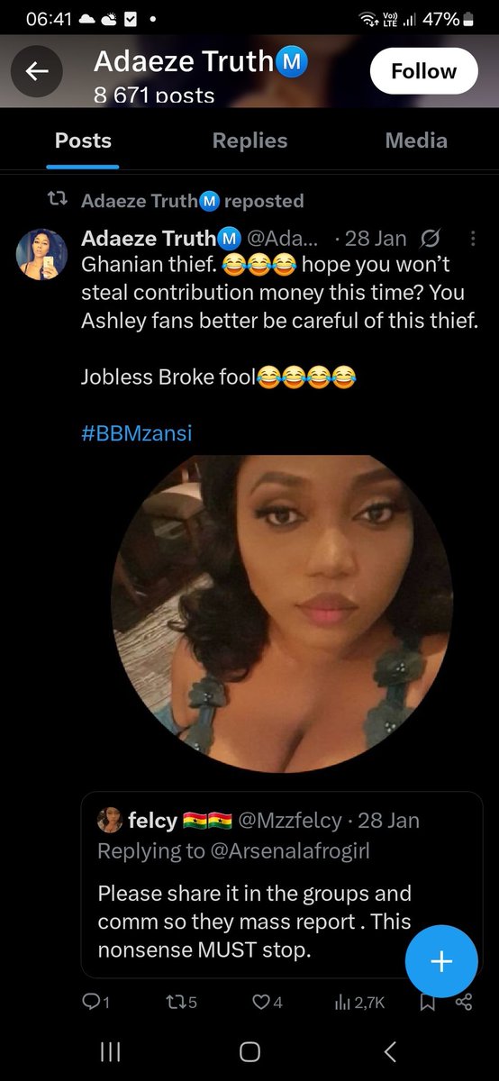 mpanna_wammako's tweet photo. WE STAND WITH ASHLEY 
LEAVE ASHLEY FOR WHO 
#AshleyOgle 
#AshleyBryInnOgle
#BBMzansi

And we were warned about Felcy https://t.co/hMl4g97yhD