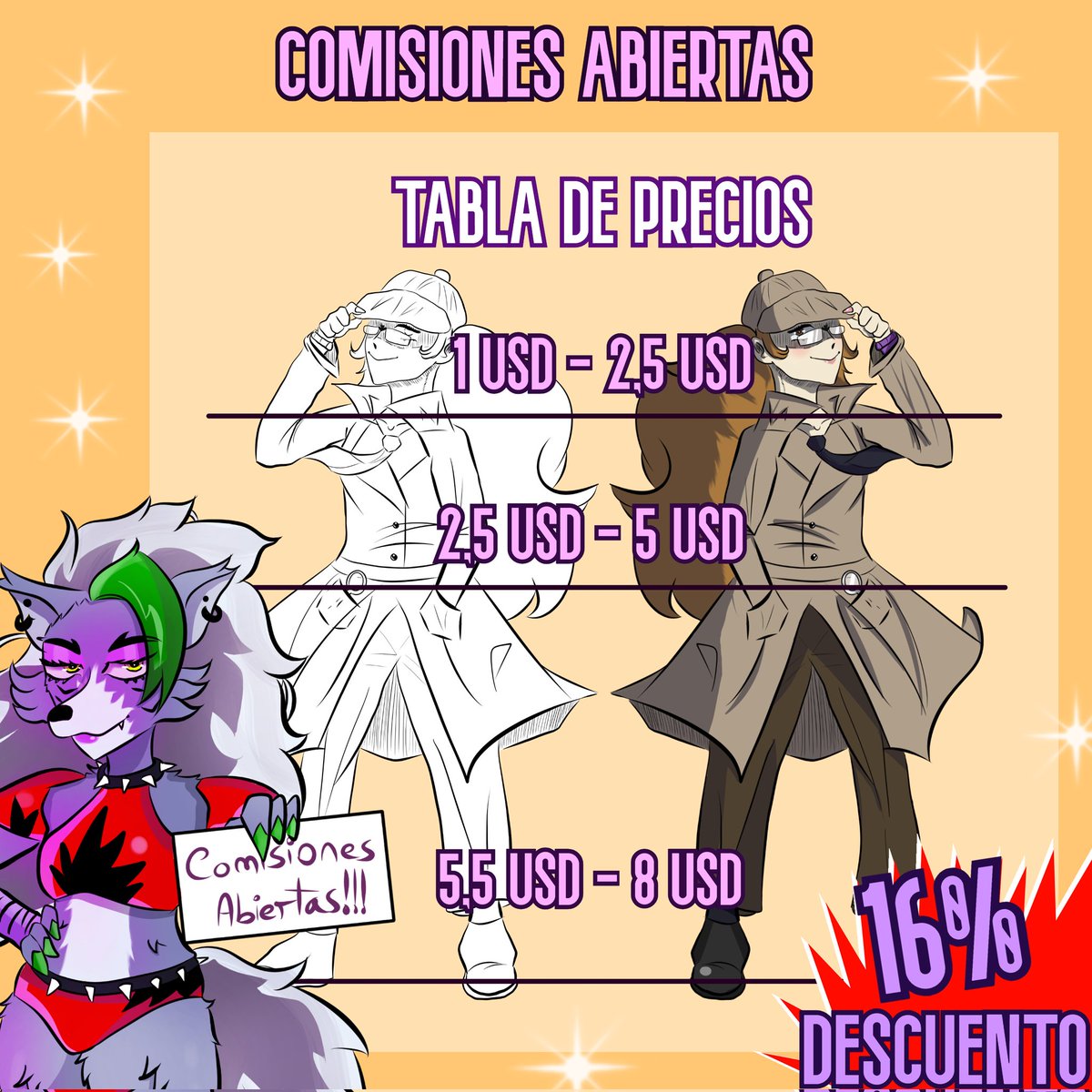 GolorkYT's tweet image. ✨COMISIONES ABIERTAS✨
Puedes consultar mi perfil de Artstation si lo deseas~ artstation.com/krissart135
-
-
-
#art #commissionsoopen #Commission #commissionart #fnafart #FiveNightsAtFreeddys