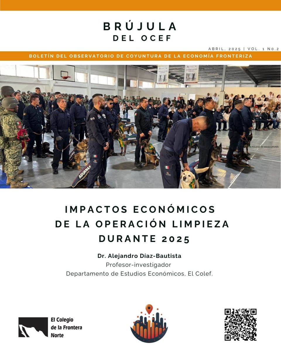 elcolef's tweet image. #BrújulaDelOCEF 📇🟡 «Impactos económicos de la operación limpieza durante 2025»

Visita el nuevo boletín del Observatorio de Coyuntura de la Economía Fronteriza #OCEF.

¡Acceso libre! 🔗 observatorios.colef.mx/ocef/