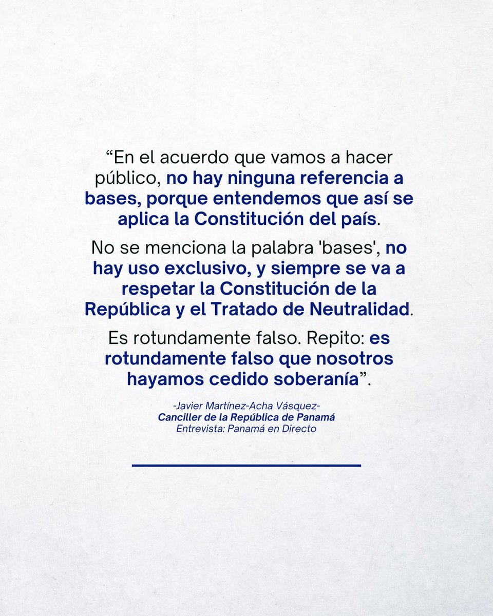 Cancillería de Panamá tweet media