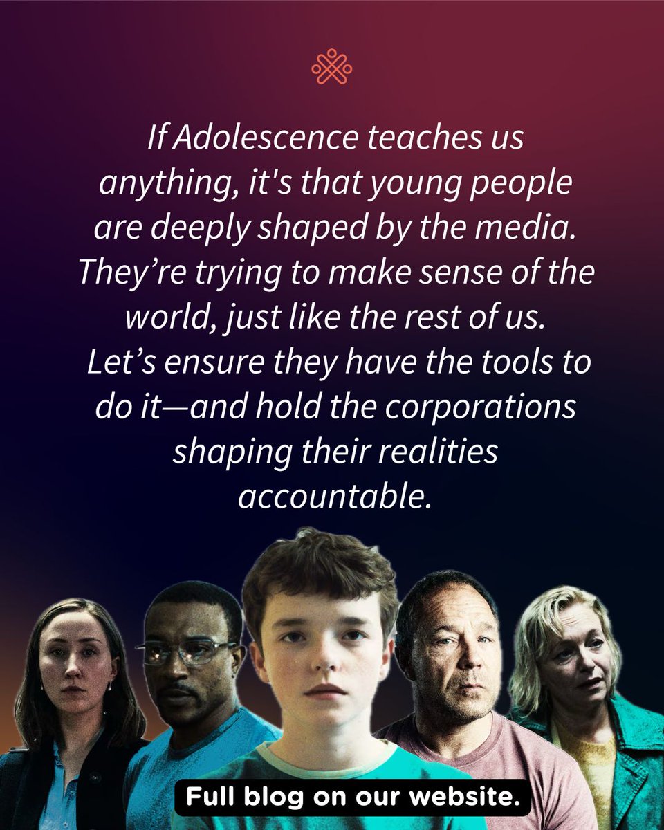 actioncanadashr's tweet photo. Netflix’s #Adolescence shows how quickly the manosphere is radicalizing boys with violent ideas about masculinity. In our latest blog, Quinn Lazenby shares what he learned from teaching consent workshops to incarcerated youth—and offers a vision for the path forward. https://t.co/WnBLifNU7x