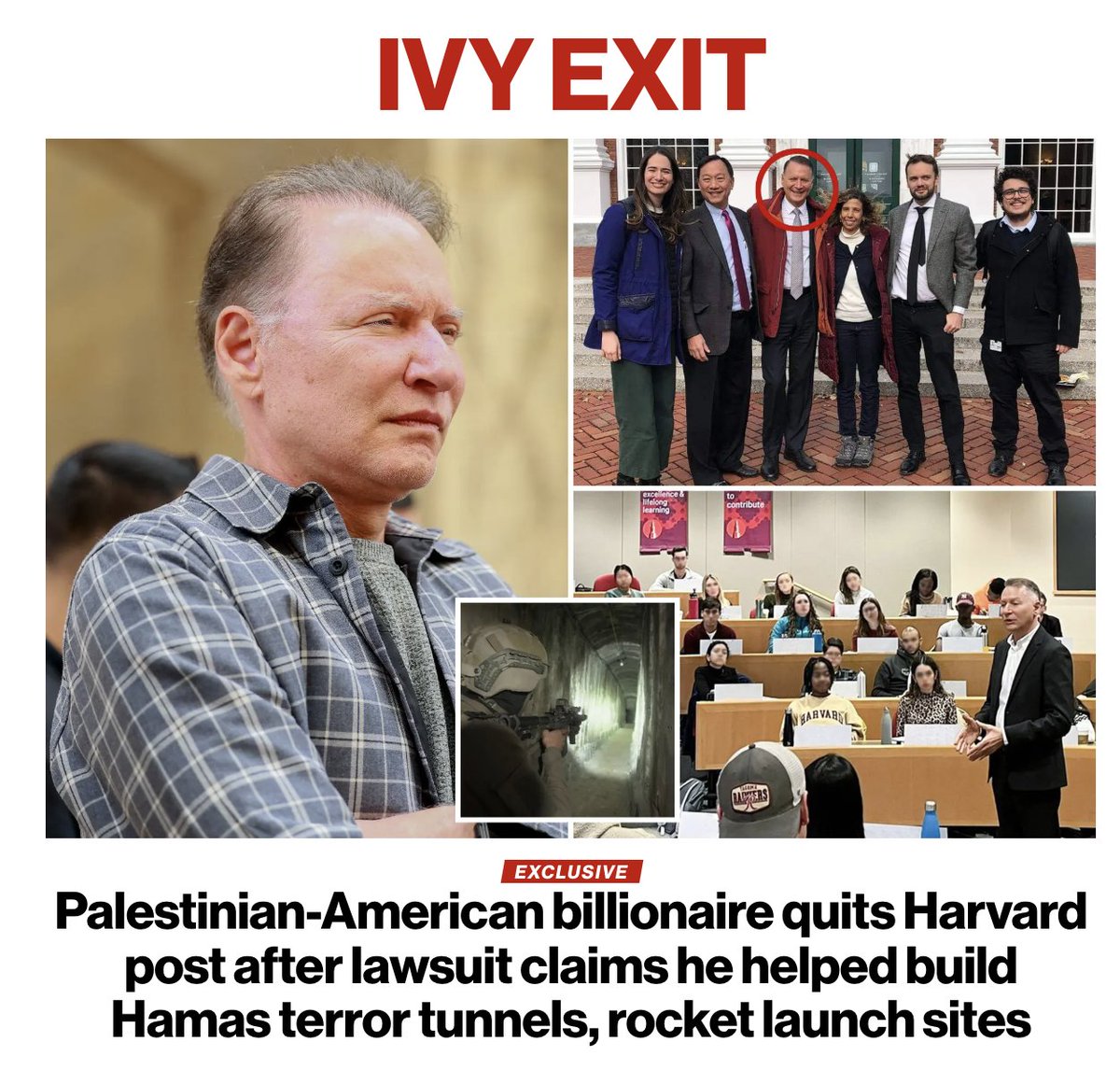Scoop: Billionaire Palestinian-American developer Bashar Masri -- who was sued by Oct. 7 victims’ families for “aiding and abetting” Hamas -- has resigned from his position on the Dean’s Council at Harvard University’s Kennedy School of Government, a spokesperson confirmed to The