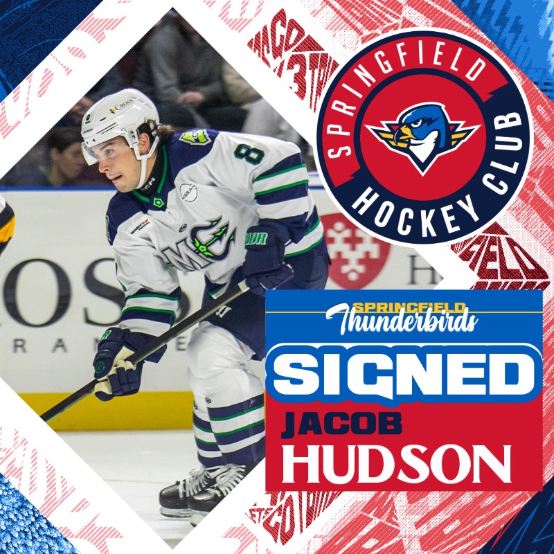 ThunderbirdsAHL's tweet photo. Welcome to the T-Birds, Jacob! 🙌✍️
