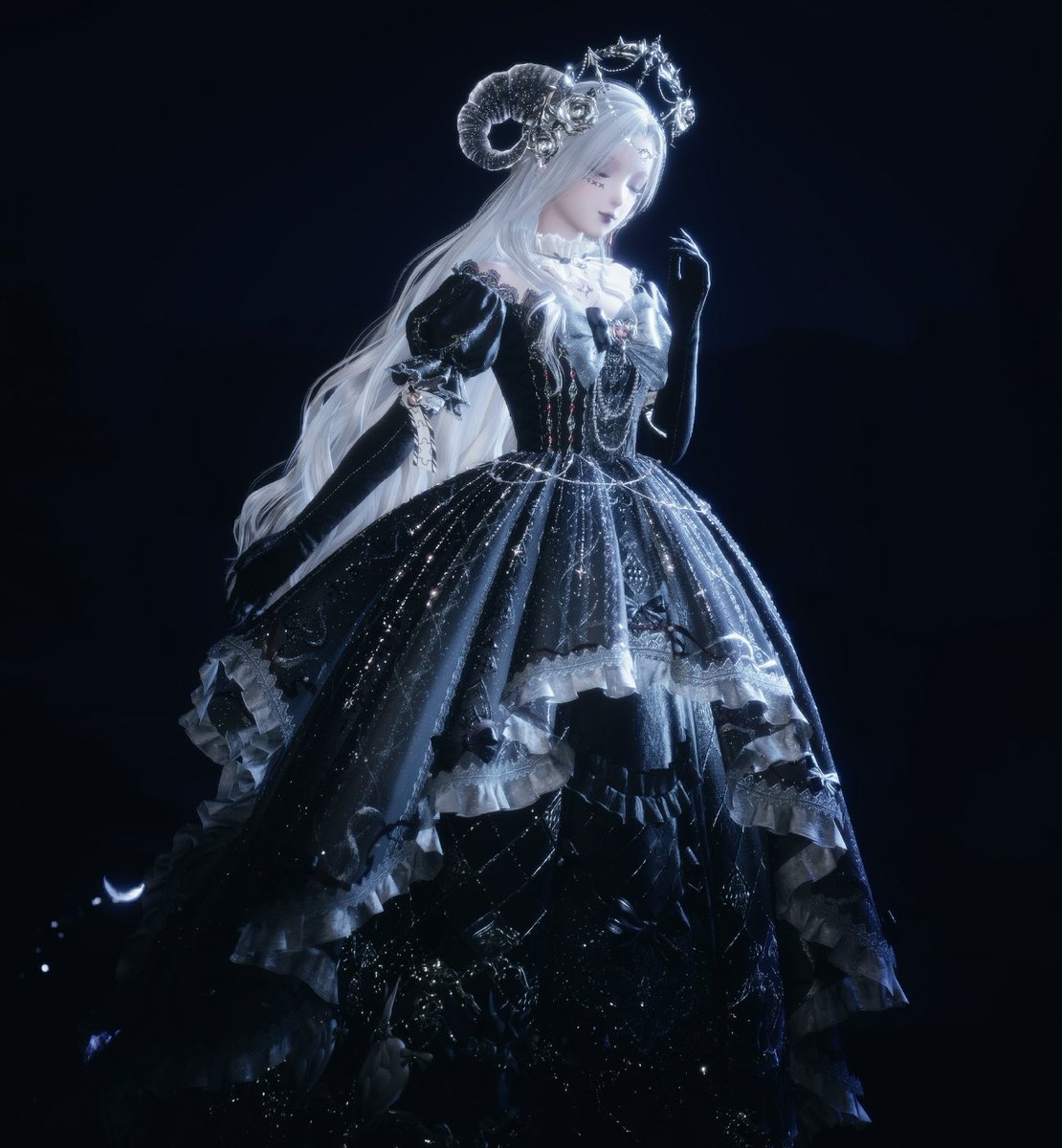 NyoFlutternya's tweet photo. in love with this outfit 🖤
#InfinityNikki #infinitynikkitwt https://t.co/D5OfS3Okev