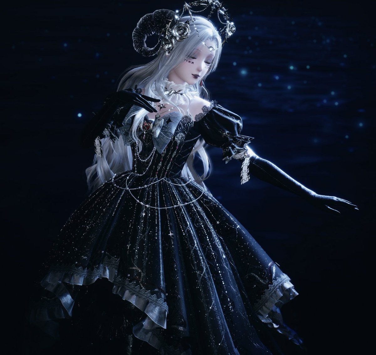 NyoFlutternya's tweet photo. in love with this outfit 🖤
#InfinityNikki #infinitynikkitwt https://t.co/D5OfS3Okev