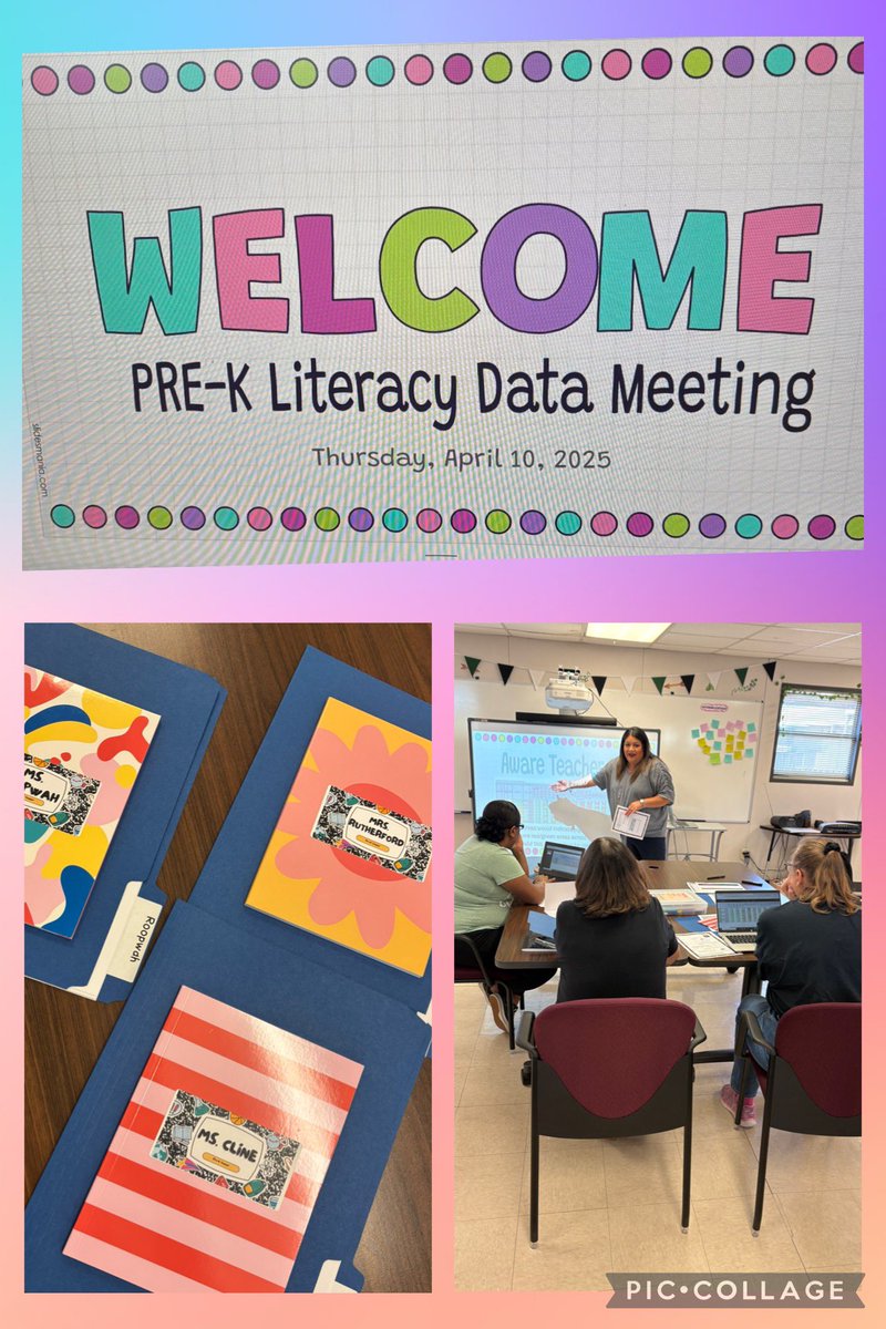 Literacy Data with Pre-K today on this lovely Thursday! #meador #pisdlachat