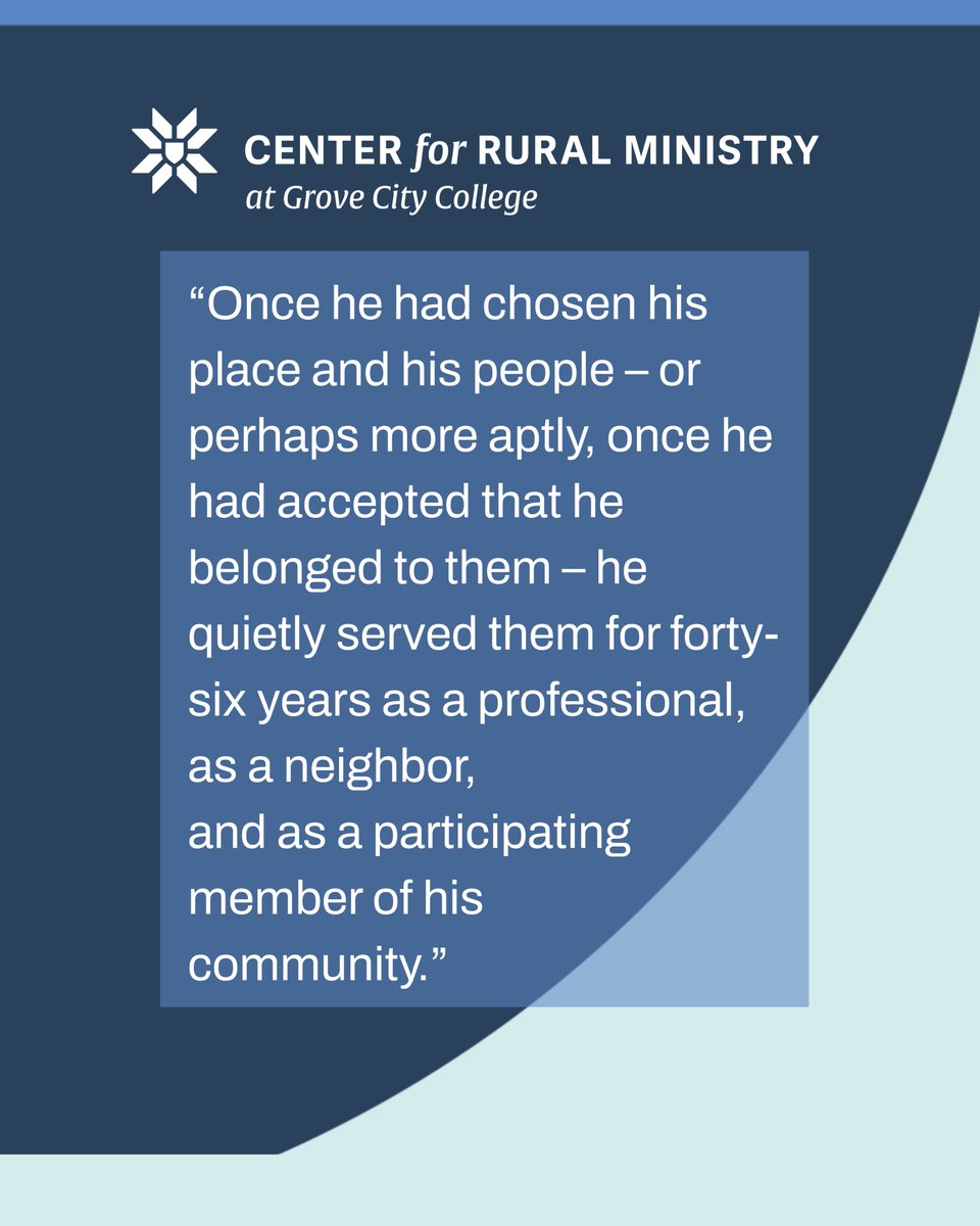 RuralMin_CRM's tweet photo. CRM Executive Director Charlie Cotherman reflects on the legacy of his father-in-law in his small town.

Find the article at: https://t.co/zQWZre2Djy https://t.co/UXkBDE0Hdy