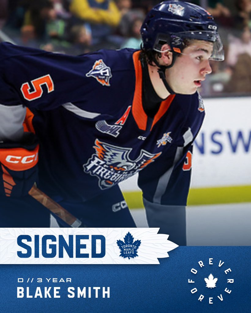🖊 We’ve signed defenceman Blake Smith to a three-year, entry-level contract beginning in the 2025-26 season