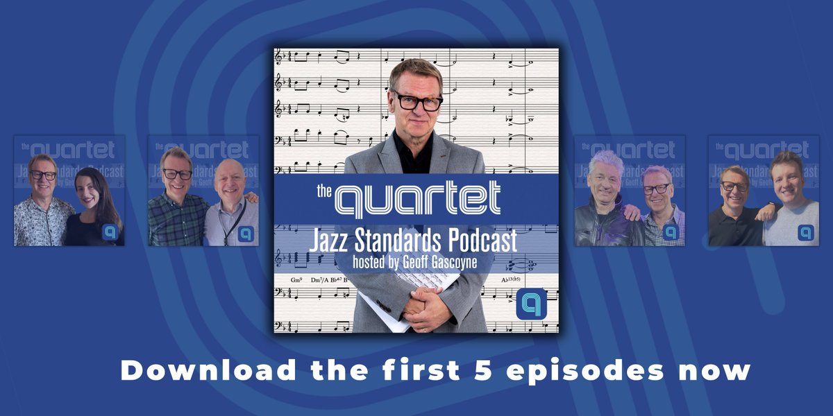 SessionBandApp's tweet photo. Out now The Quartet Jazz Standards Podcast. Big name and upcoming jazz soloists talk to Quartet about their jazz lives each week. A mix of candid discussion and spontaneous improvisation. 
Download the first 5 episodes now wherever you get your podcasts: https://t.co/P79kB8lPPp https://t.co/mZXq48yl6F