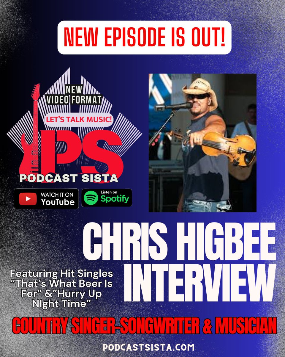 podcastsista's tweet photo. https://t.co/9ctTDK4fSL #NewMusic #NewCountry #CountryMusic #classiccountry #countrysongs #Nashville #OriginalSong #OriginalMusic #musiccitymemo #musicmanager #radioprogrammers #songwriters #albums #radio
@ChrisHigbee https://t.co/MV0PEQrbRN
