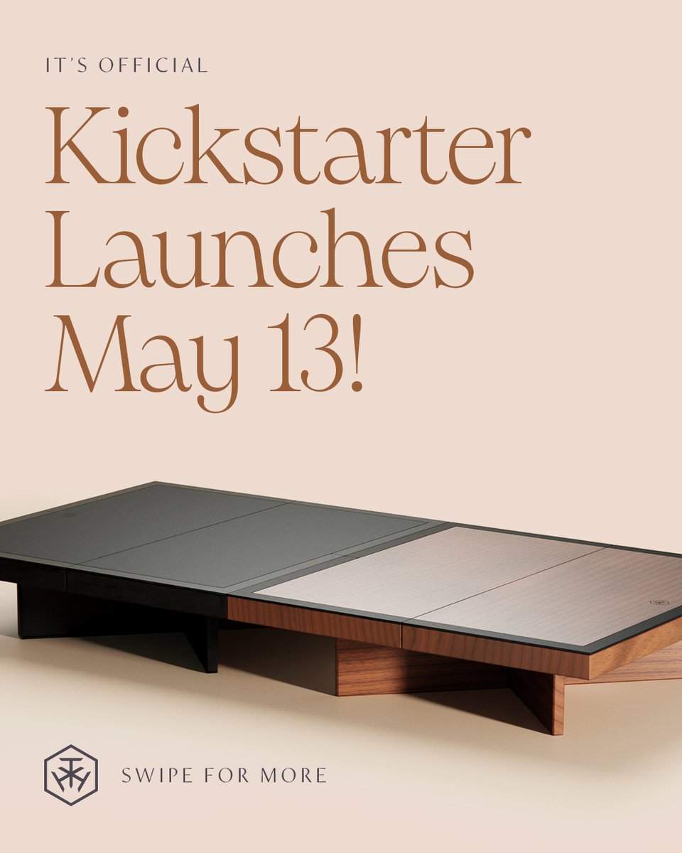 TabletopTableGM's tweet photo. In case you missed it, we made some big announcements this weekend!
🚀  Kickstarter Launches May 13!
✌️ Introducing Hexlite– all of the magic of Relic in a lightweight, travel and budget-friendly form!
🤯 Introducing Table Extenders– magnetically and magically extend your play surface (by almost 2x)!
Hit the link in bio for more details and to get on the list so you don’t miss our next big surprise.
#tabletopgames #gamingtable #kickstarter