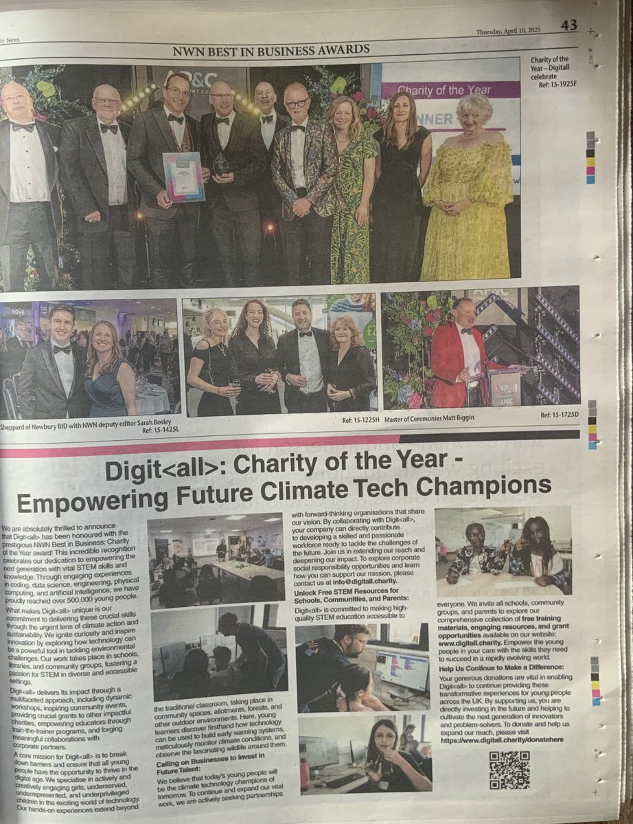 Huge thanks to <a href="/NewburyToday/">.</a> for this wonderful feature on <a href="/digitallcharity/">Digitall</a>, named as Charity of the Year, highlighting the vital role played in equipping young people with key digital skills for the future, driven by the vision of our inspirational CEO <a href="/PeterMarshman/">Peter Marshman FCCT</a>.