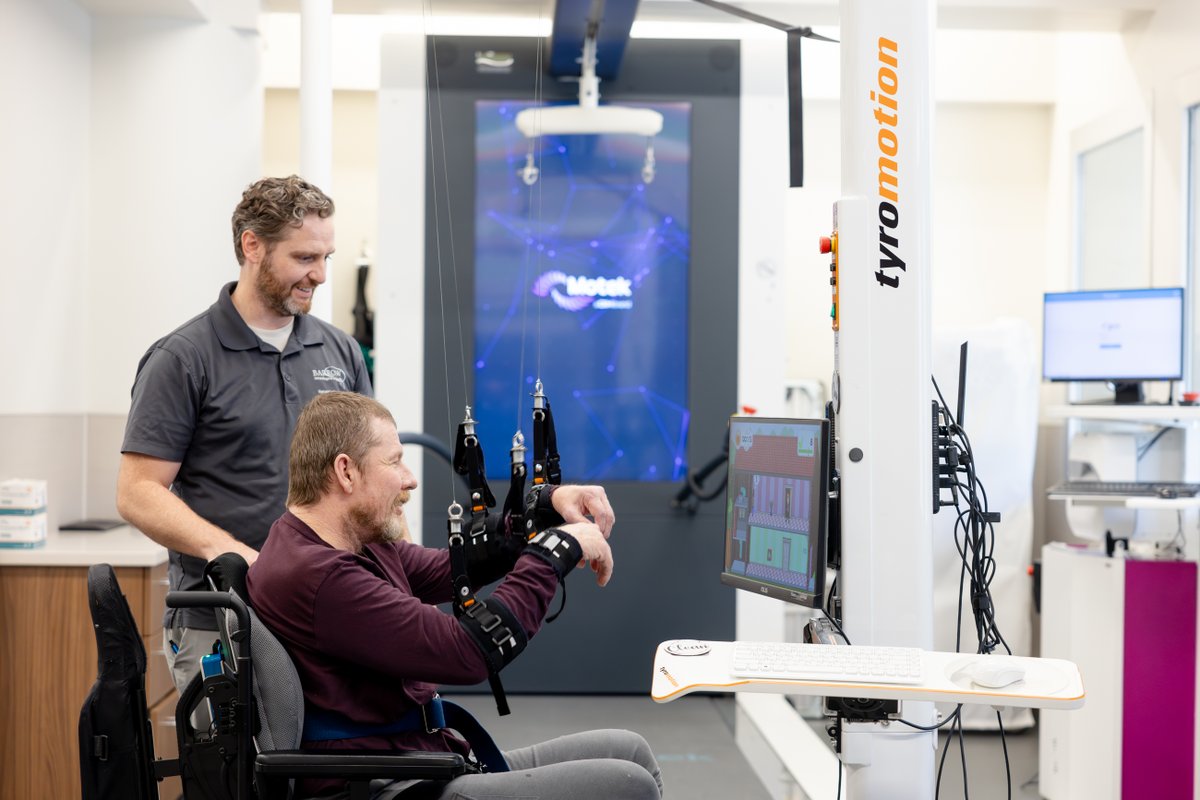 BarrowNeuro's tweet image. April is #OccupationalTherapyMonth! When a #neurological condition affects a person's ability to perform everyday tasks, #occupationaltherapists use their creative problem-solving to help the patient adapt to their new normal. Learn more at BarrowNeuro.org/NeuroRehab.