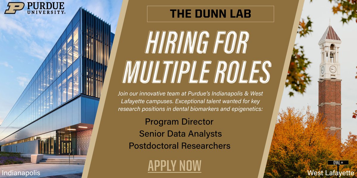 Erin C Dunn, ScD, MPH (@erindunnscd) on Twitter photo In these challenging times for research, we are grateful that The Dunn Lab <a href="/LifeAtPurdue/">Purdue University</a> is growing 🌱
Take your #NextGiantLeap & join our mental health research team across Purdue’s Indy & West Lafayette campuses.
Positions here: tinyurl.com/885xpkec
Please RT & share! In these challenging times for research, we are grateful that The Dunn Lab <a href="/LifeAtPurdue/">Purdue University</a> is growing 🌱
Take your #NextGiantLeap & join our mental health research team across Purdue’s Indy & West Lafayette campuses.
Positions here: tinyurl.com/885xpkec
Please RT & share!