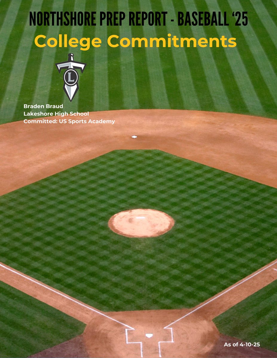 BASEBALL ⚾️⚾️⚾️

COLLEGE COMMITMENTS

As we continue to highlight the Northshore, this was fun! Not only does it show how much talent is in the area, but there will many more names to add to this soon! There are a lot of uncommited talented players!

If you have any updates, let
