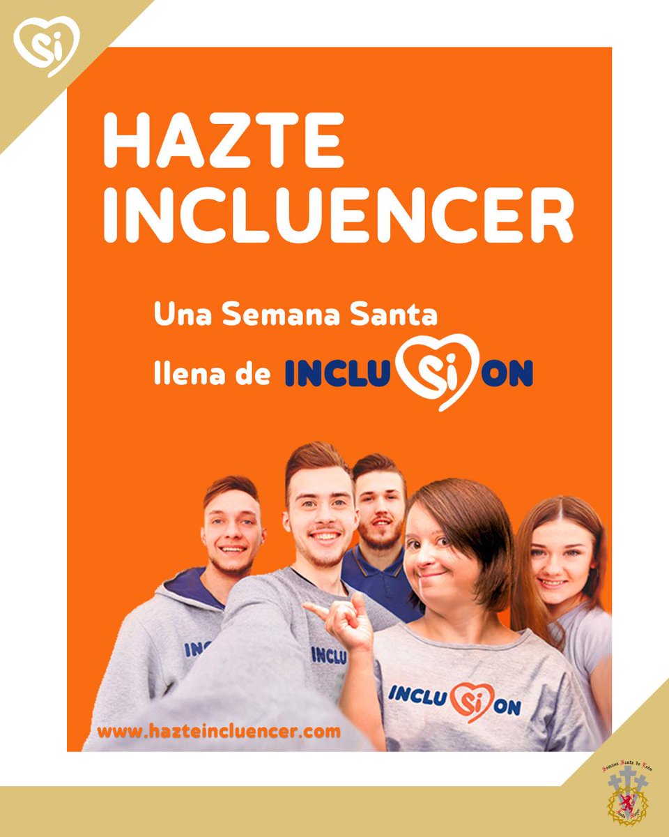 SSantaLeon's tweet photo. 💜 ¡Hazte Incluencer esta Semana Santa!
Desde la Junta Mayor de la Semana Santa de León nos unimos al movimiento #HazteIncluencer, porque creemos firmemente que la Semana Santa es de todos y para todos. https://t.co/MoW8dRA3j4