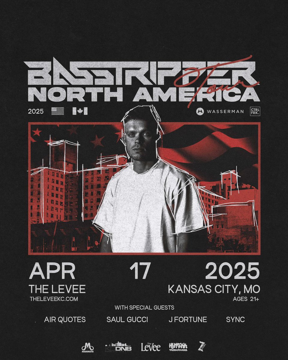 ZOOKSProduction's tweet image. 🚨 Support Added! 🚨
.
Please welcome Air Quotes, Saul Gucci, J Fortune, and Sync to Basstripper at The Levee on April 17th! 🔊
.
Tickets: bit.ly/BasstripperZOO… 🎟️