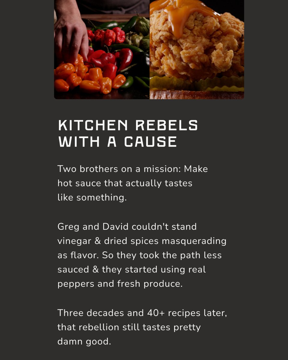 melindasfoods's tweet photo. Happy #NationalSiblingsDay to the original sauce brothers! 🔥 So grateful for these two legends who founded Melinda’s and brought the heat to tables everywhere. After all these years, they still have different favorite sauces.
So the real question is… are you #TeamGreg or #TeamDavid? 👀👇
#MelindasHotSauce #SiblingGoals #SpicySinceDayOne #CraftPepperSauce #SetYourMouthOnFlavor
