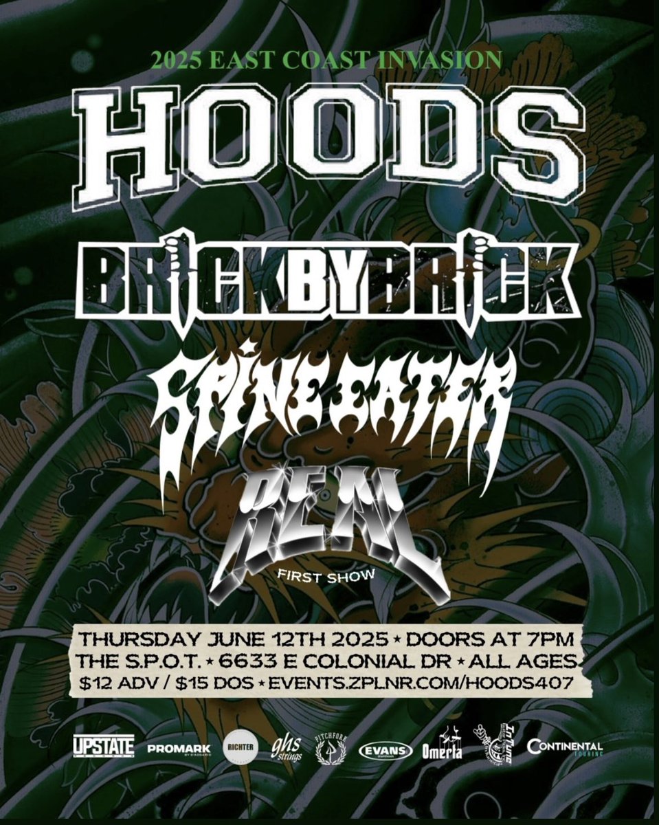 REALFLHC's tweet photo. DEBUT SHOW @ the Spot in Orlando with some hardcore legends. 6/12/25. Let’s get it. 🫡
#RealFLHC #RealHC #Orlando #OrlandoHardcore #HxC #Hardcore #OrlandoHardcoreCollective https://t.co/7lArfwgOpB