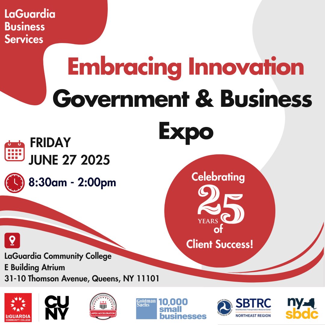🎉 25 Years of Innovation, Impact &amp; Client Success! 🎉 

Join us for a day dedicated to trailblazing innovation, high-impact networking, game-changing panels, and procurement opportunities.

LINK IN BIO

#LaGuardiaBusinessServices #InnovationInAction