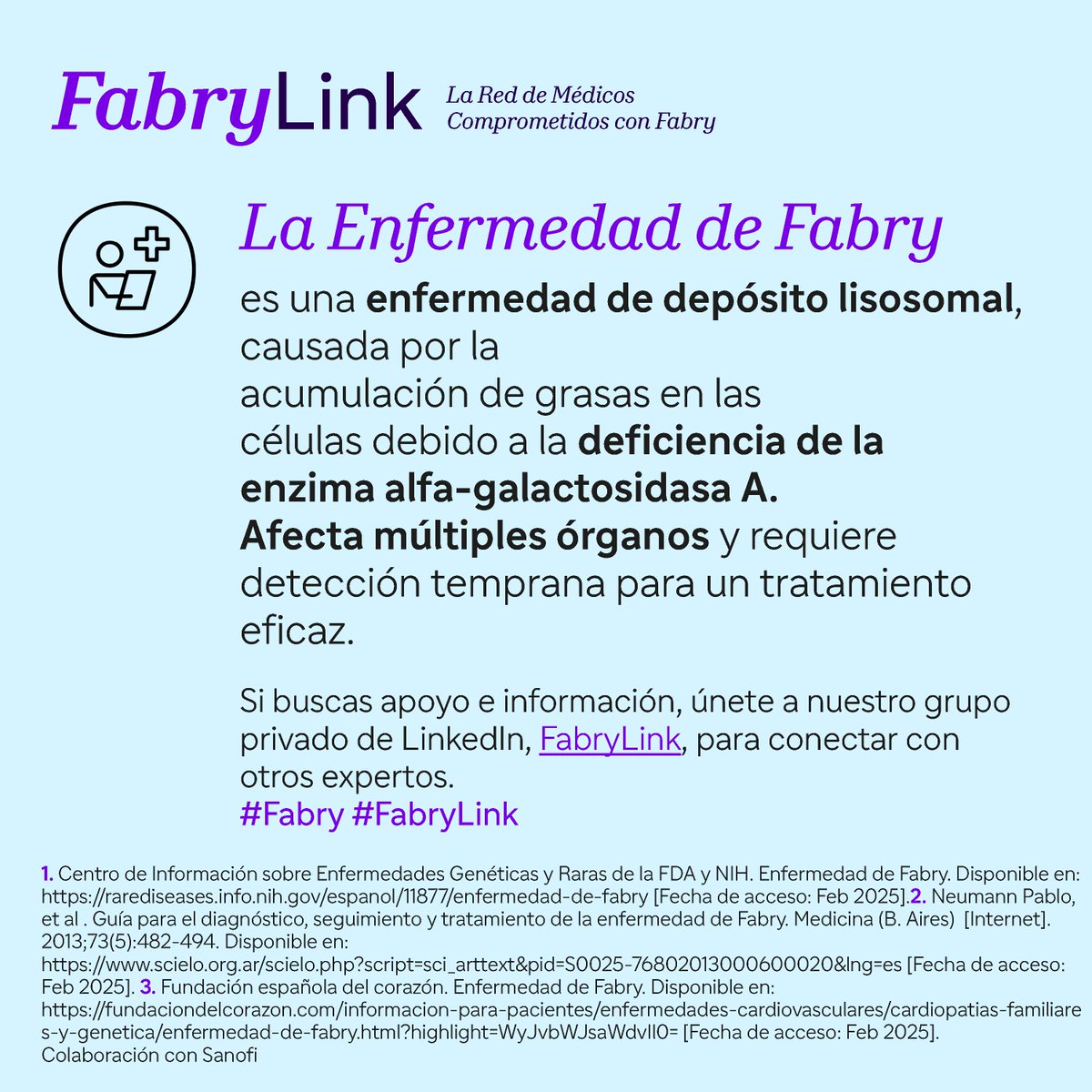 Javier Limeres (@javierlimeres) on Twitter photo Si te preocupa #Fabry Únete a la mejor red de médicos comprometidos con Fabry. #FabryLink #RedFabry
Enlace a FabryLink 👉 linkedin.com/groups/1312798…
<a href="/seccCFyGenetCV/">Sección Cardiopatías Familiares y Genética CV SEC</a> <a href="/secardiologia/">Soc Esp Cardiología</a> <a href="/ResiSec/">ResiSEC</a> <a href="/catcardio/">Societat Catalana de Cardiologia</a> Si te preocupa #Fabry Únete a la mejor red de médicos comprometidos con Fabry. #FabryLink #RedFabry
Enlace a FabryLink 👉 linkedin.com/groups/1312798…
<a href="/seccCFyGenetCV/">Sección Cardiopatías Familiares y Genética CV SEC</a> <a href="/secardiologia/">Soc Esp Cardiología</a> <a href="/ResiSec/">ResiSEC</a> <a href="/catcardio/">Societat Catalana de Cardiologia</a>