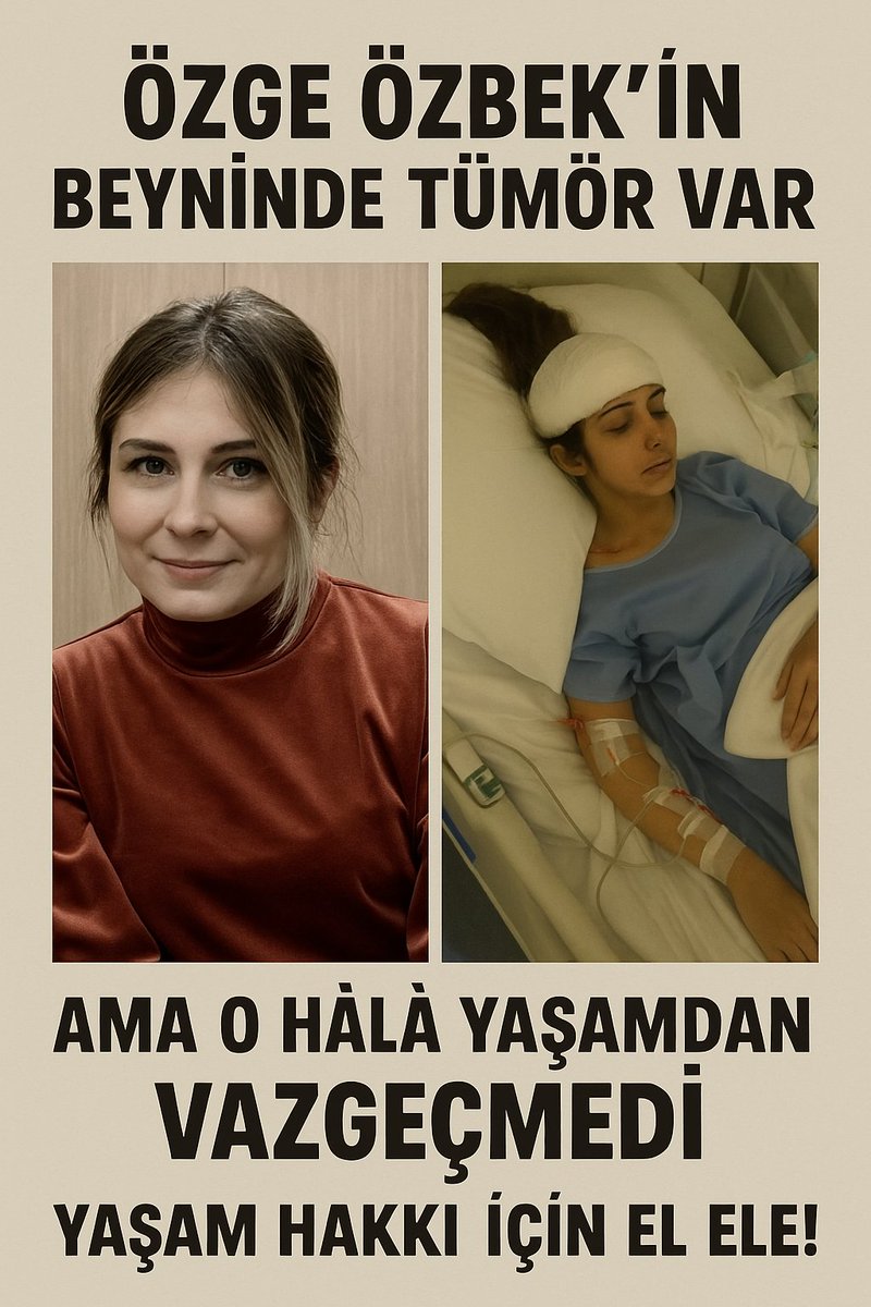 Sincan Cezaevinde tutsak olan Özge Özbek'in beyninde çok sayıda tümör bulunuyor. 

Eşi Özgür Özbek <a href="/arzenamed/">Özgür Özbek</a>:

"Cezaevinde sağlıklı bir tedavi süreci gelişmiyor. Her geçen gün hayati riski devam ediyor Özge'nin. Daha fazla eziyet ettirmeyin hasta tutsaklara." 

<a href="/ADLITIPKURUMU/">Adli Tıp Kurumu</a>