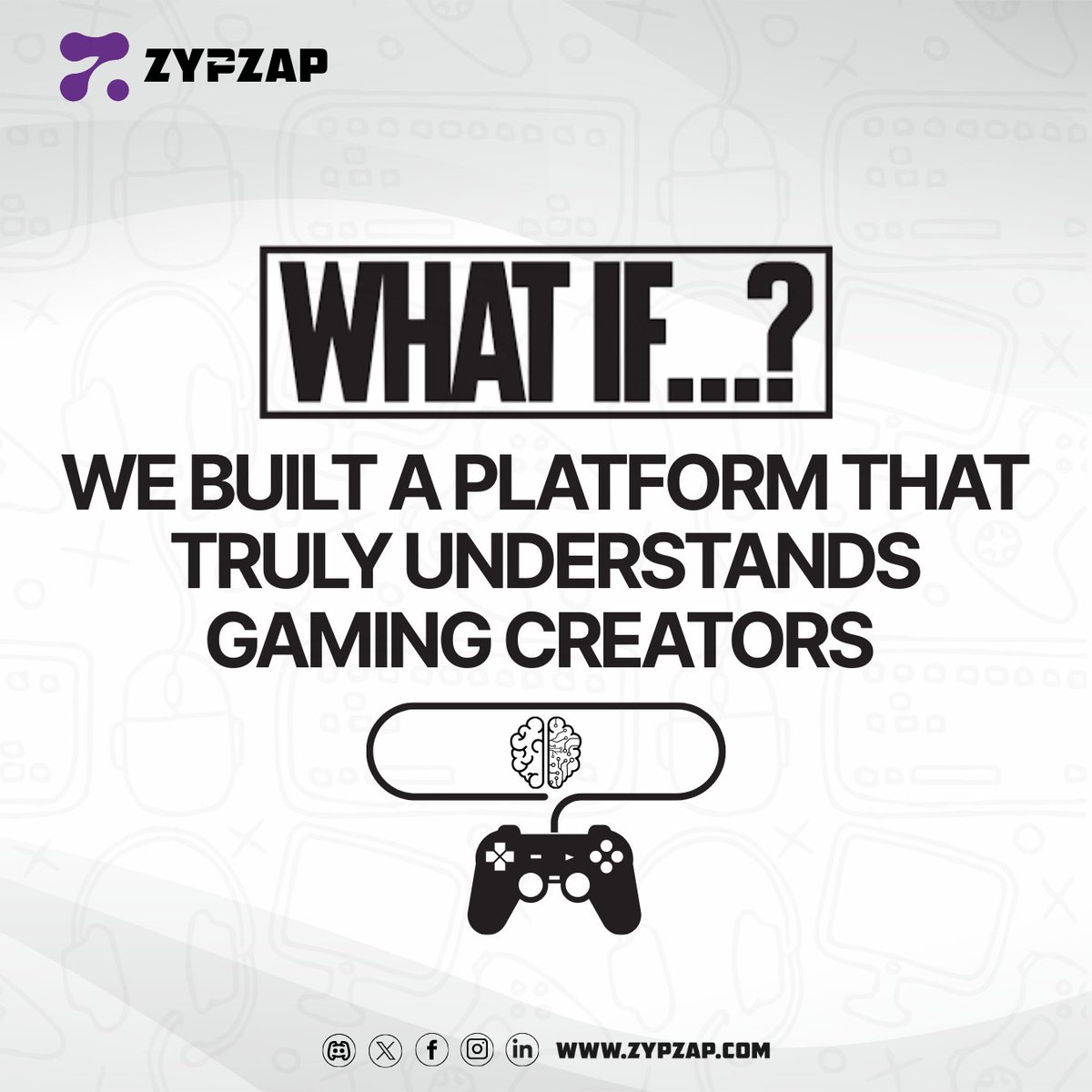 ZypZapCommunity's tweet image. 🚨🔴What if we built a platform that truly understands gaming creators ?👇

#ZypZap #GamingPlatform #GamingCreators #GamingCommunity