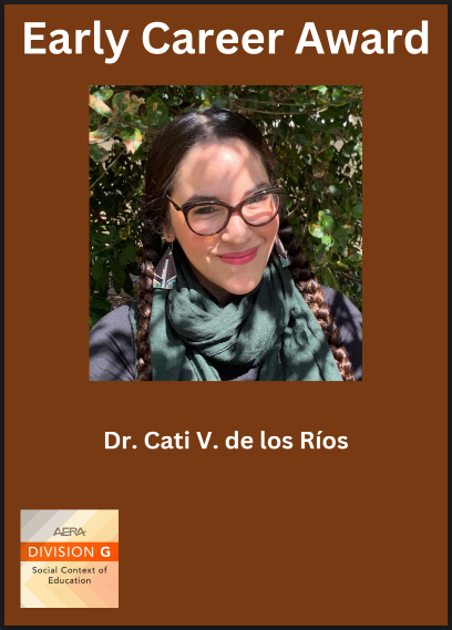 Congratulations to Dr. Cati de los Rios (CLE Coyle Fellow) for  receiving the AERA 2025 Early Career Award from Div. G: Social Context of Education! Learn more about Dr. de los Rios's scholarship here: bse.berkeley.edu/cati-v-de-los-… <a href="/ieiatnd/">IEIatND</a>