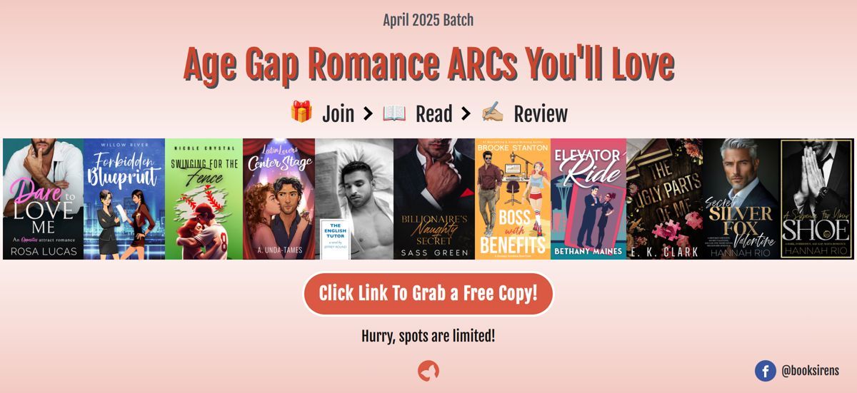 Are you a member of BookSirens or just love getting advance copies of books?  Elevator Ride is part a Book Sirens Book Bundle — check out all the fun books: booksirens.com/bundle/age-gap… 

#bookARC #whattoread #romance