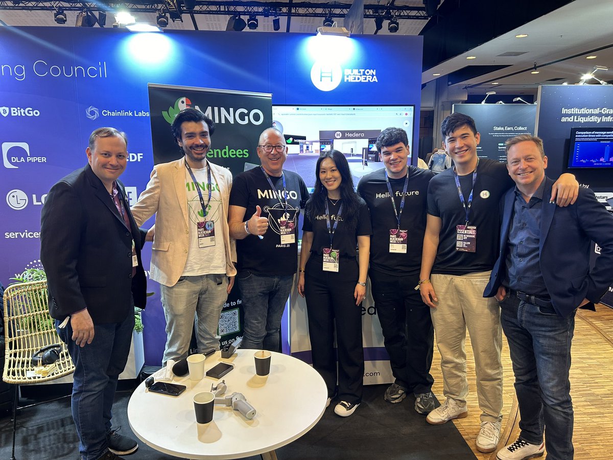 That’s a wrap PBW2025! 

Huge thank you to <a href="/hedera/">Hedera</a> and the entire team for having us at the stand during Paris Blockchain Week.

Incredible experience, great conversations, and real momentum for what’s ahead.

We’re just getting started.

#PBW2025 #MINGO #Hedera #Web3 #HBAR