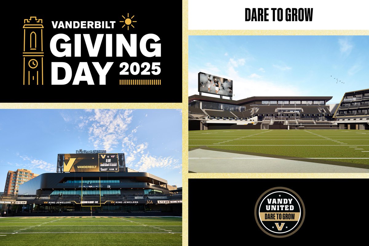 Support the future of Vanderbilt Athletics by making a gift TODAY to #VandyUnited on Vanderbilt Giving Day! 

🔗 vu.edu/give25-vu3

#GivingDay | #VU4Life