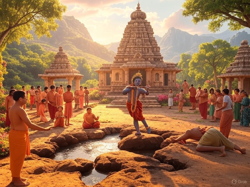 Bishal_Tweets's tweet photo. What does Sanatan Dharm teach us?
Shri Krishna: Everything happens for a reason. 🙏🌟
Mahadev: Self-control is the key. 🕉️🪔
Shri Ganesha: Respect and be humble to everyone. 🙇‍♂️🐘
Shri Ram: Don't give up in any situation. 🏹💪
Hanuman Ji: Be dedicated, selfless, and brave. 🐒🔥🛡️ https://t.co/G9Ht9mSdWk