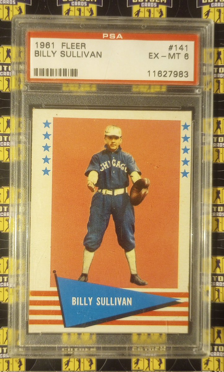 GotdemCards's tweet photo. 1961 Fleer Billy Sullivan PSA 6 #141 #Chicagoons #Chicago
$30 OBO
🏆 If you Repost This your Awesome
🏆 If you tag people into this post Your Amazing
#TheHobbyFamily #THFpro #thehobby #MLBonX #sportscardsforsale #MLB #baseball #sportscards #baseballcards https://t.co/yV3yhKSC9U