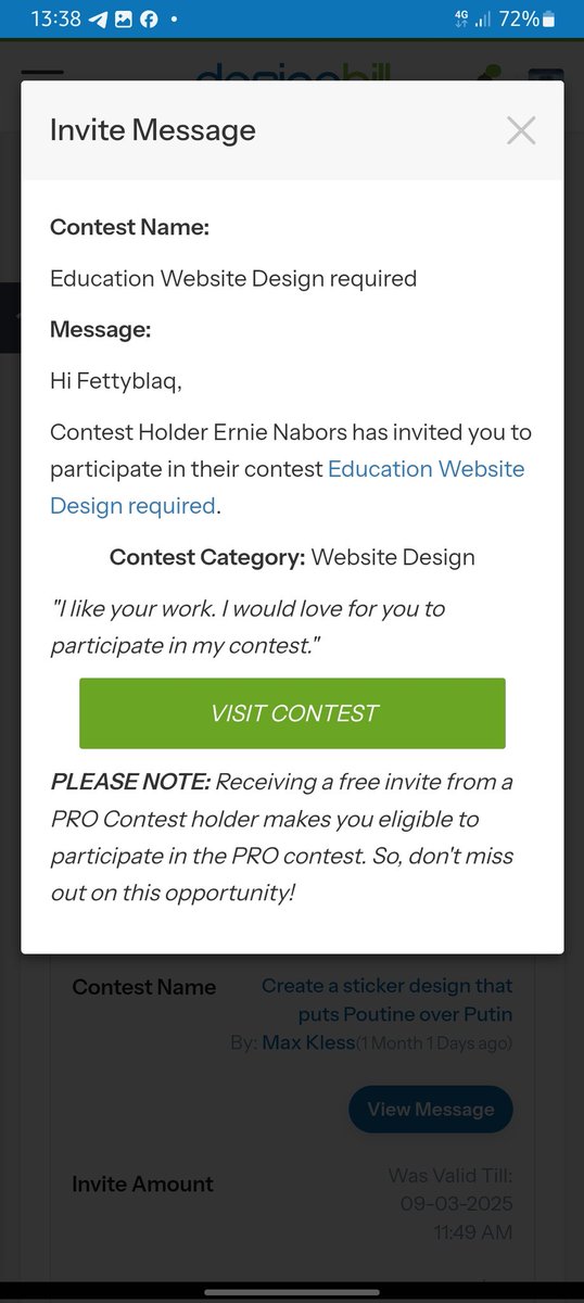 OlamilekanPsyc1's tweet photo. Another Invitation!
Is a win I claim it.
I’m honored to be recognized for my work and grateful for the opportunity to showcase my design skills on a premium project like this.
Let’s go!
#WebDesign #Education #FreelanceLife #DesignHill #UXUI #Educationwebdesign https://t.co/QJFGIZRiA9