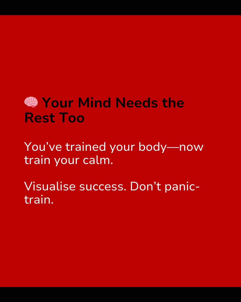 AJRunningCoach's tweet photo. Taper week feels weird? GOOD! 😅
Sluggish legs = nervous system reset
Second guessing is normal (trust your training!)
Mindset matters: Visualise success now, don’t panic-train.
Weirdest taper feeling? Comment below 👇
AJ
https://t.co/EoZodhypVx
#AJRunningCoach #TaperTime https://t.co/hJZvvxLe43