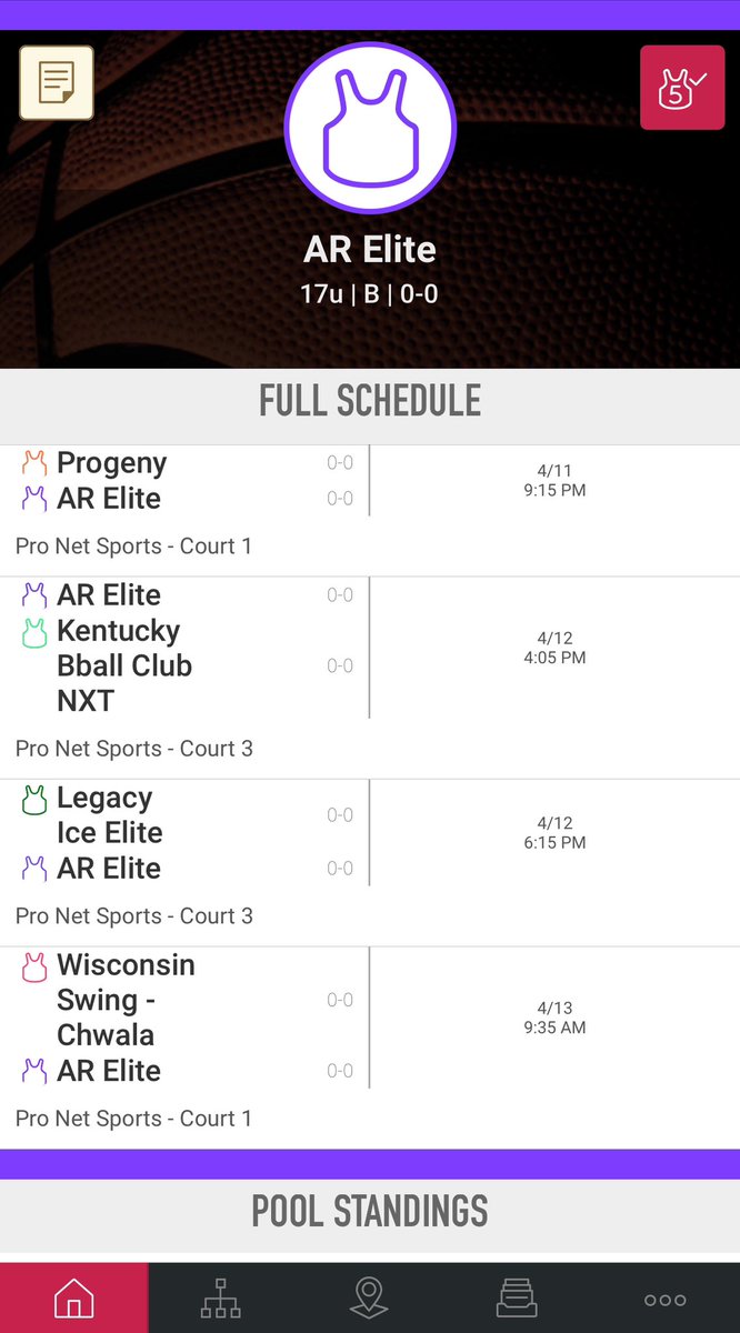 AR ELITE 17u SCHEDULE ⚡️⬇️

📍Recruit Look Indianapolis Showcase

Weekend Roster
6’5 Jerome Delaney 2026 
6’4 Lucas Johnson 2026
6’3 Xavier Porter 2026 
6’0 Scotty Ruiz 2027
6’10 Nate Nyarko 2025
7’3 Jagmeet Singh 

*2026’s Ronen Ousley &amp; Noah Jones will be out this weekend &amp; we