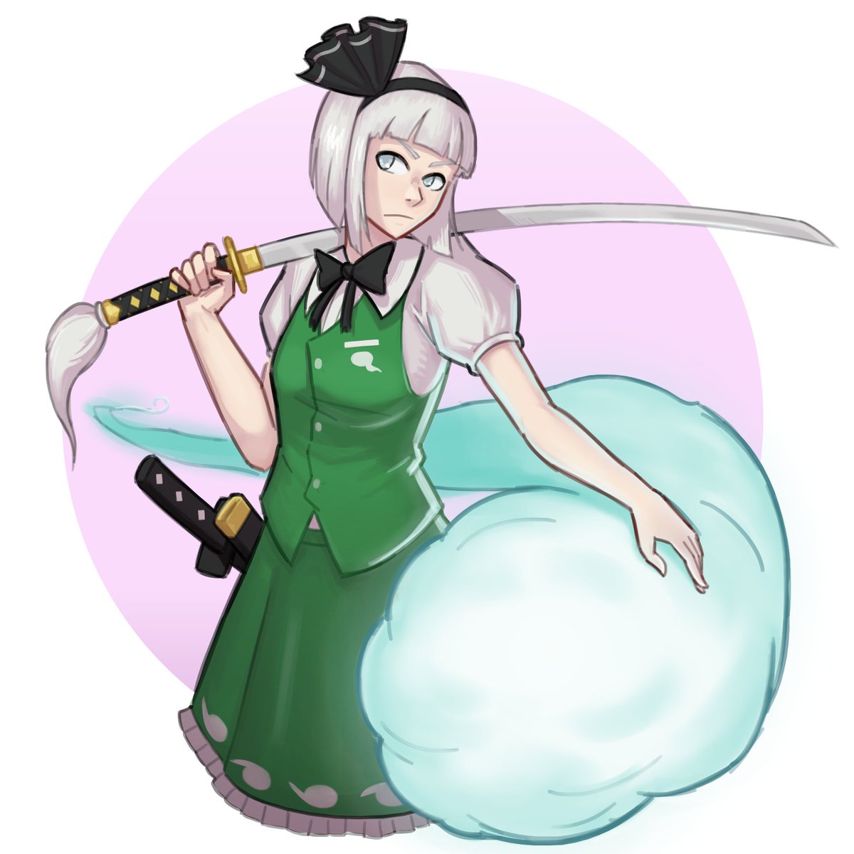 su5hhh_'s tweet image. Youmu Konpaku (Touhou)