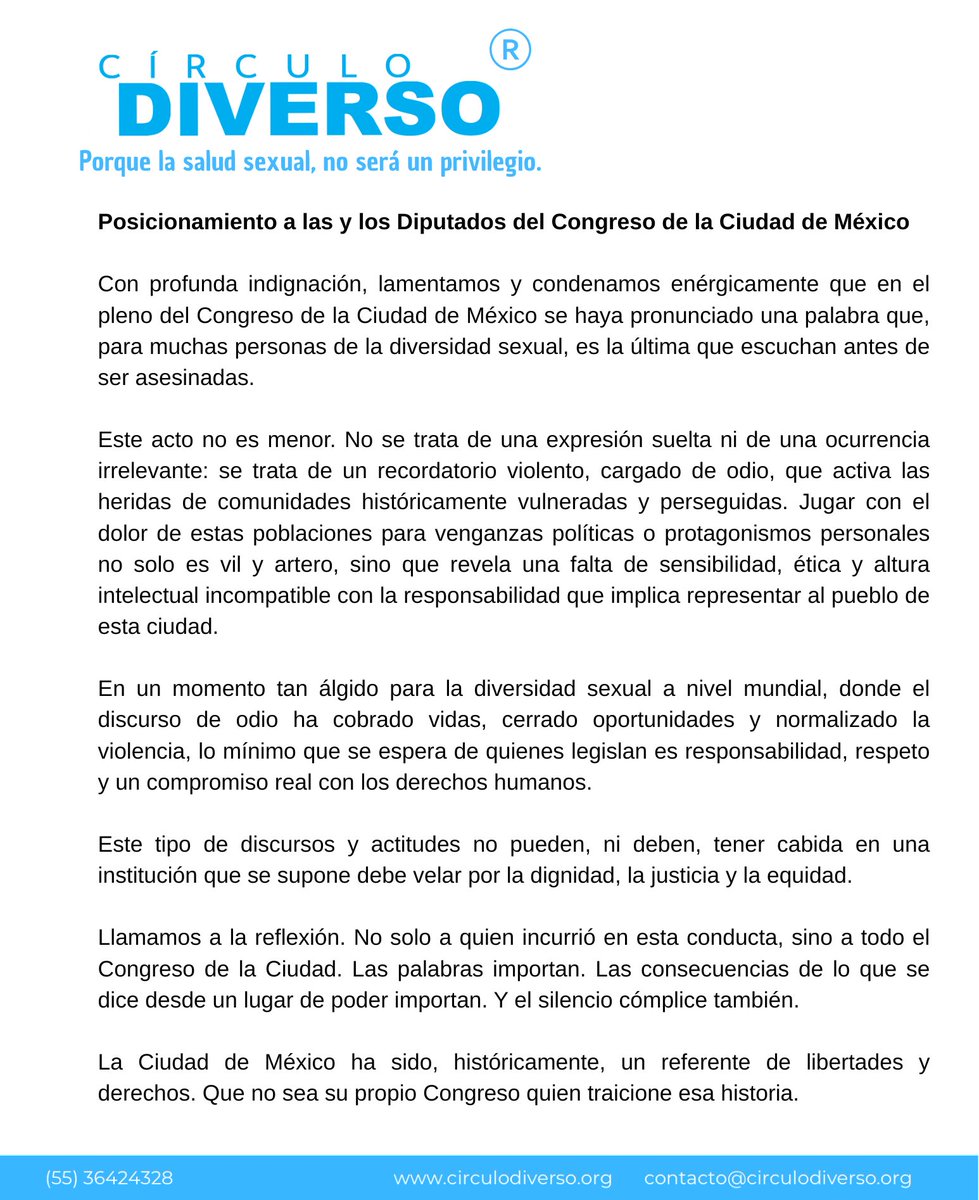 Diputados del @Congre_CdMex, enviamos nuestro posicionamiento ante lo acontecido. 

Dip. <a href="/MarthaAvilaCDMX/">Martha Avila</a>, le invitamos a realizar una investigación pronta y expedita sobre esta situación tan lamentable: