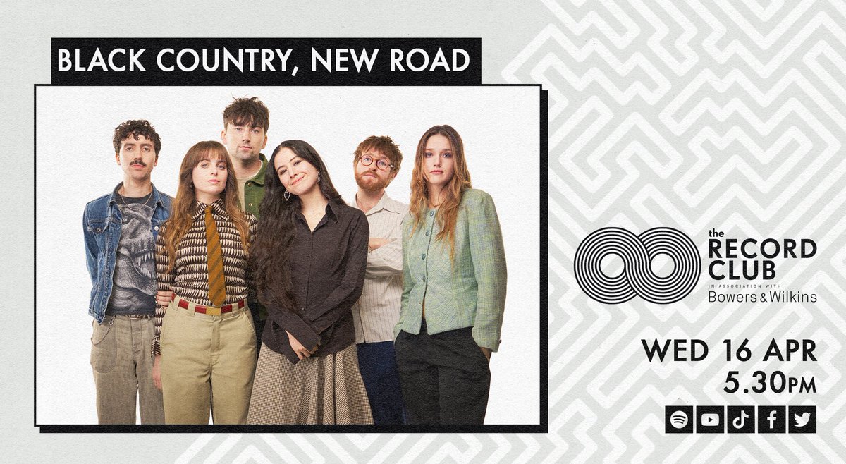 Joining us next Wednesday is the amazing Black Country, New Road!

We can’t wait to talk all things “Forever Howlong” and don’t forget to submit your questions below to be in with a chance of winning a pair of @bowerswilkins headphones 🎧 

See you on Wednesday!