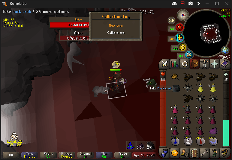 MarokkaansOSRS's tweet photo. 13/63, 410kc Artio. #osrs #Pets https://t.co/drl5AuRo6Z