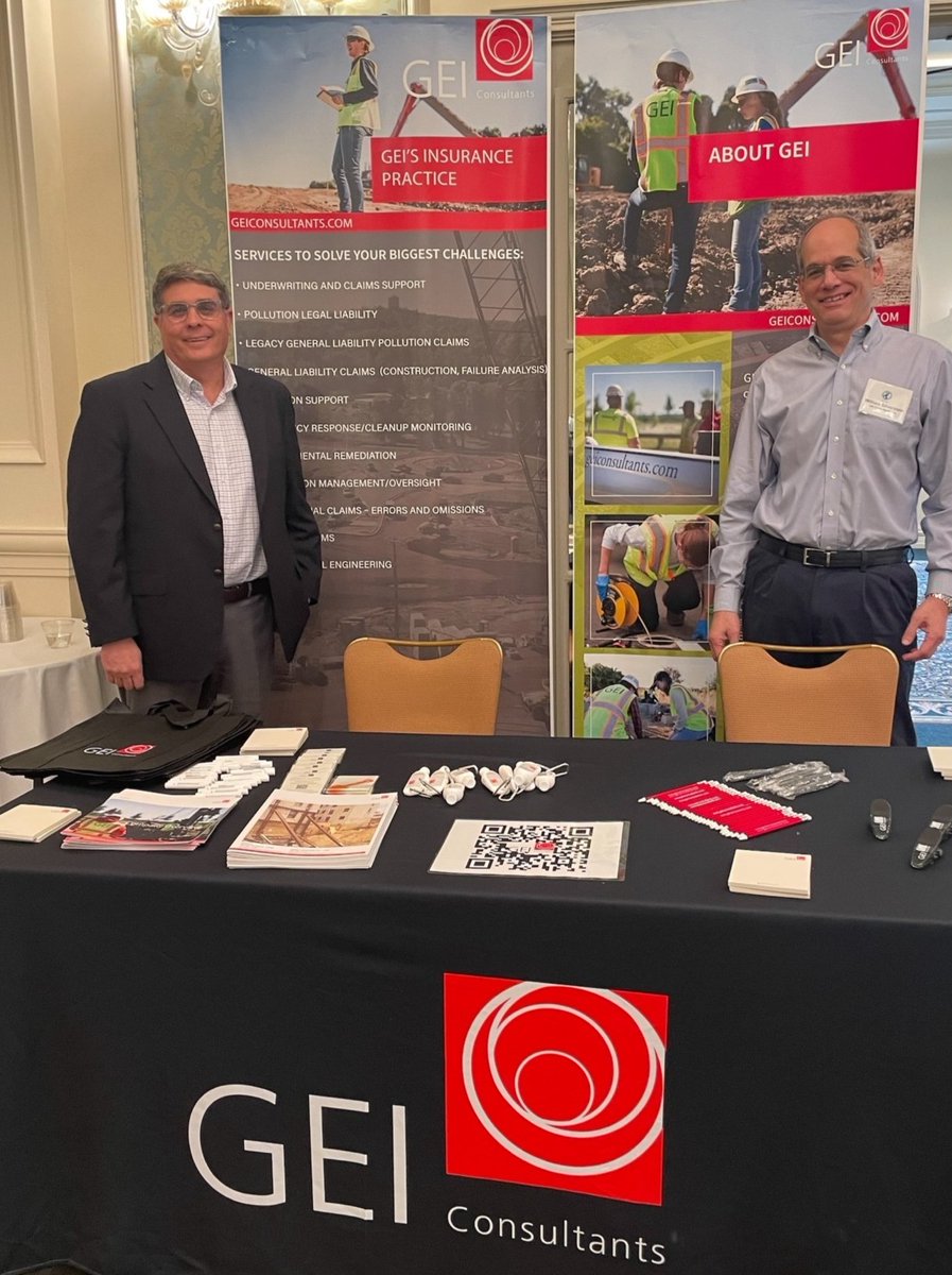 GEIConsultants's tweet image. #TeamGEI is live in Orlando, Florida at the Environmental and Emerging Claim Manager Association (EECMA) Conference. 

Stop by and see Bill Silverstein and Russ Greatorex, a couple of our claims and #underwriting experts. 

#environmentalinvestigations #environmentalconsulting