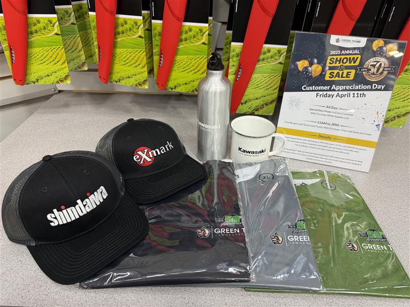 GreenThumbMower's tweet photo. 🎉 Join us for our Show and Sale, filled with amazing giveaways that you won't want to miss! Bring your friends and let the fun begin! 🛍️✨ 
#GiveawayMadness #ShowAndSale #ShoppingSpree #FunTimes #WinBig #ShopTillYouDrop #ExcitementAwaits #TomorrowIsTheDay https://t.co/CAWqYaqP6j