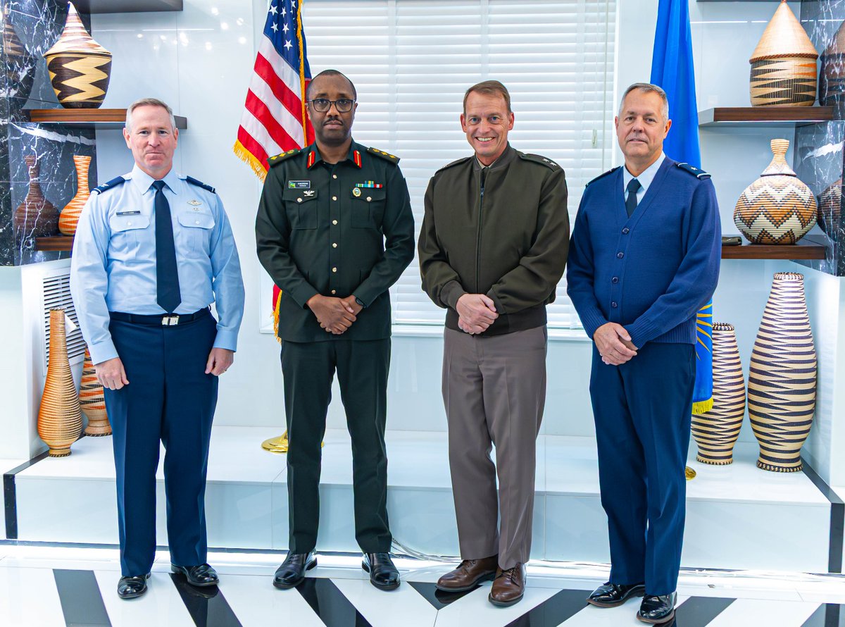Great honor to receive Major General Craig Strong, The Adjutant General of the Nebraska National Guard and his team, at our Embassy.
Our enduring state partnership with Nebraska continues to deliver on training, military cooperation, and shared values. Together, Rwanda and the