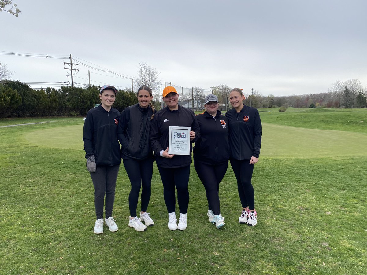 Girls golf takes 3rd place in the Ocean County tournament and qualify for shore conference. Julia Morch with the low score of 93 <a href="/bengalpride67/">John Germano</a>