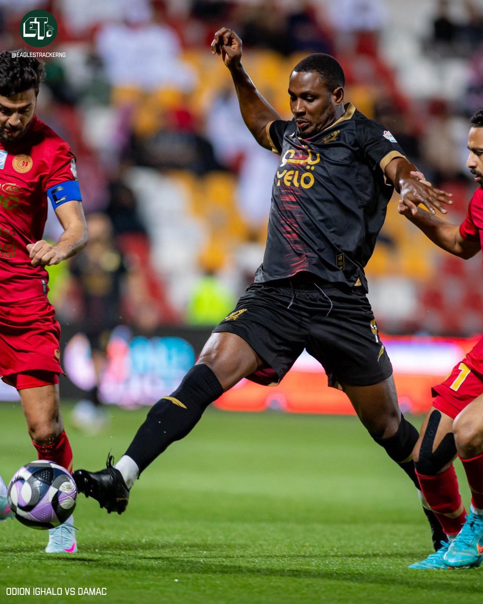 ETMediaNG's tweet photo. Uncle Jude delivers! Odion Ighalo's @ighalojude assist seals a narrow win for Al Wehda against Damac in the Saudi Pro League! ๐
#SaudiProLeague #AlWehda #OdionIghalo https://t.co/q2xOzXabRM